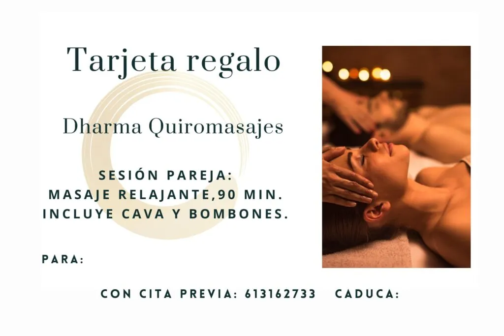 Tarjeta regalo masaje 140€ – dorso con condiciones