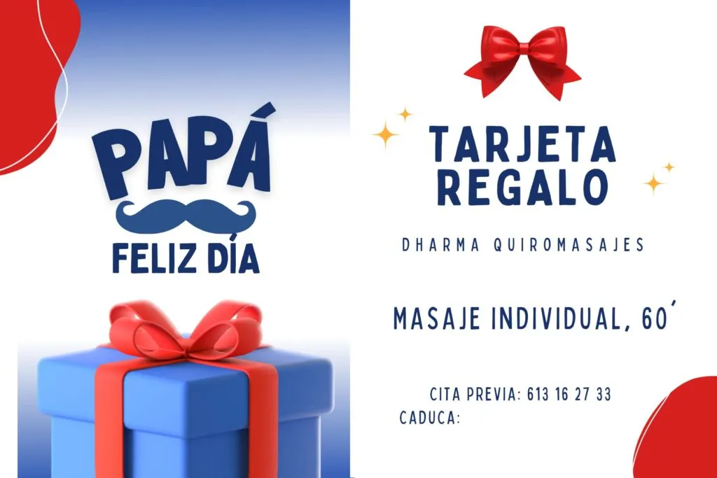Tarjeta regalo masaje relajante de 40€ – detalle de presentación