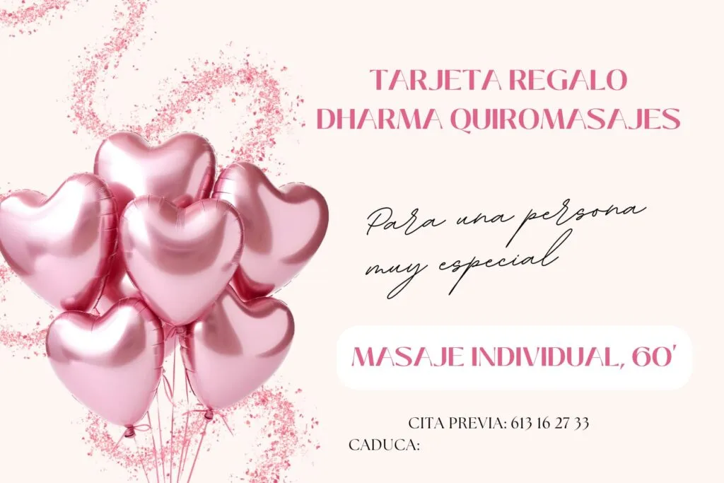 Tarjeta regalo masaje de 40€ en Dharma Quiromasajes