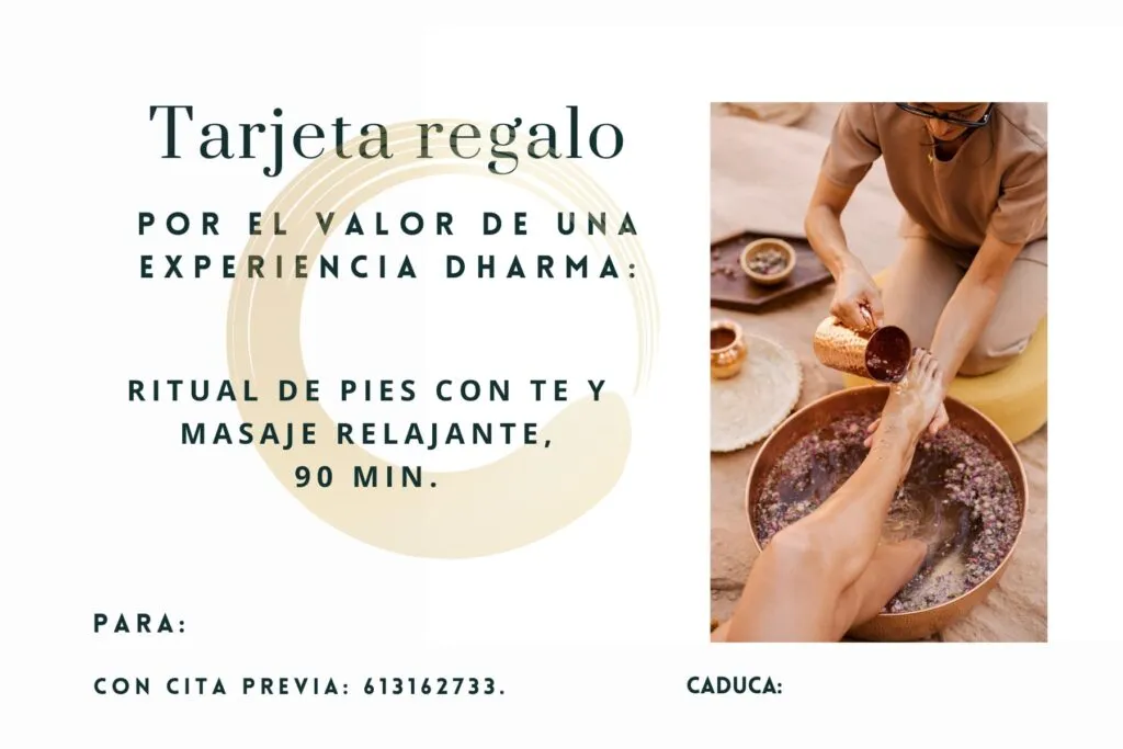 Tarjeta regalo masaje de 70€ en Dharma Quiromasajes