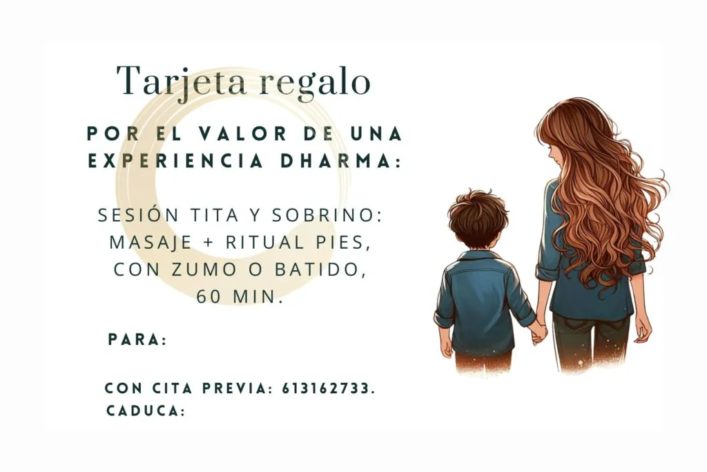 Tarjeta regalo masaje de 85€ en Dharma Quiromasajes