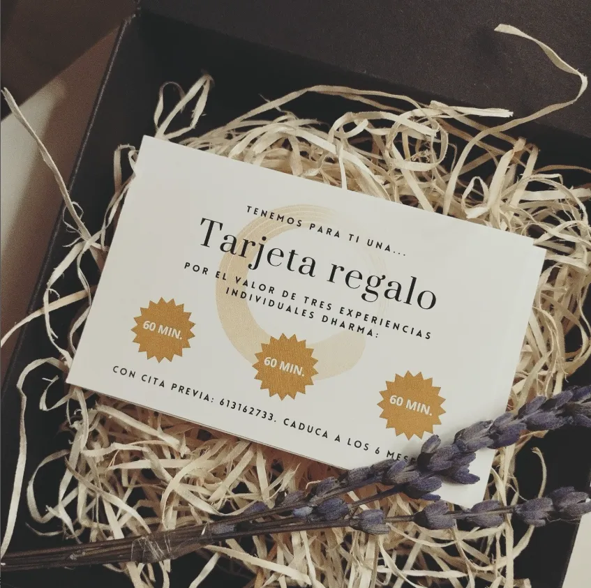 Tarjeta regalo Dharma Quiromasajes
